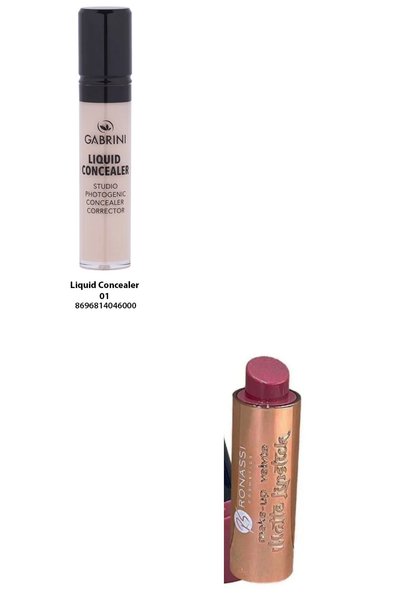 Gabrini LIQUID CONCEALER 01 + RUJ HEDİYE