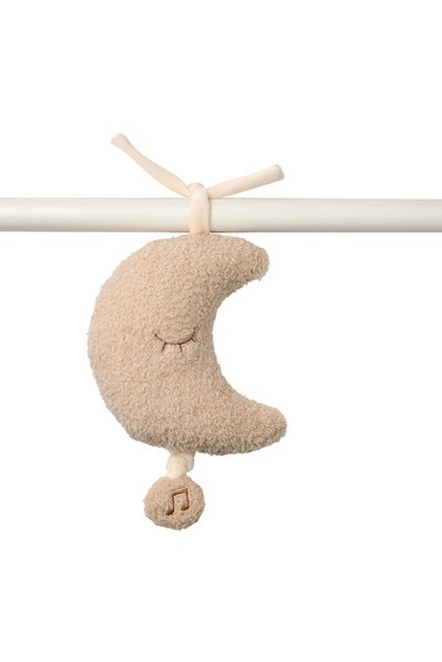 Nattou Ursuleț de pluș muzical - lună - bej / 25 cm
