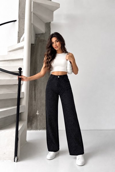 bluemarlin STONEWASHED, WIDE-LEG, TRUE TO SIZE DENIM PANTS