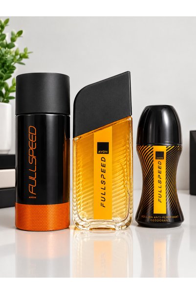 AVON fullspedd erkek parfüm 75 ml dedorant 150 ve roll on 50 ml set