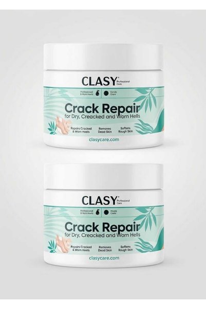 Generic Brand Clasy Care Cosmetics Crack Repair Foot and Heel Cream, 2-Pack