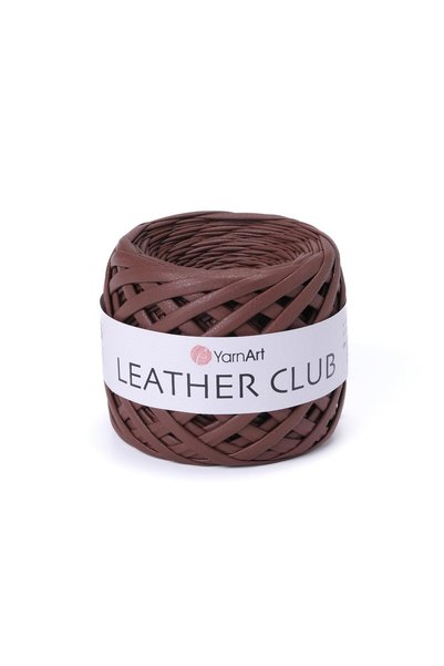 Yarnart LEATHER CLUB - BROWN KNIT YARN - 6101