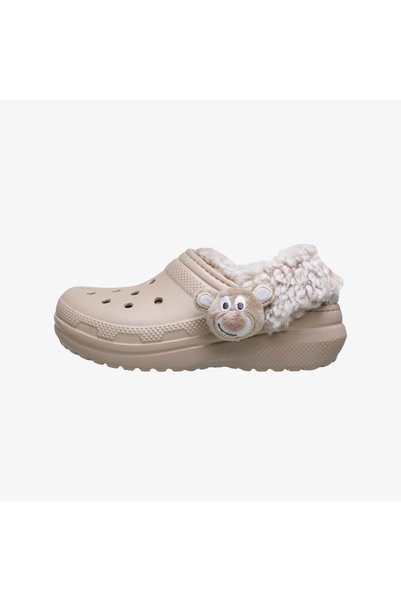 Crocs Saboti clasici de pluș cu ursuleț, căptușiți cu fleece Dulcé (TD)