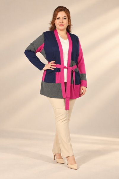 By Saygı Cardigan din tricot de viscoză cu elastan, pentru femei, cu buzunare...