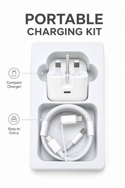 Generic Brand Apple phone charging kit 2-in-1 charging cable connector