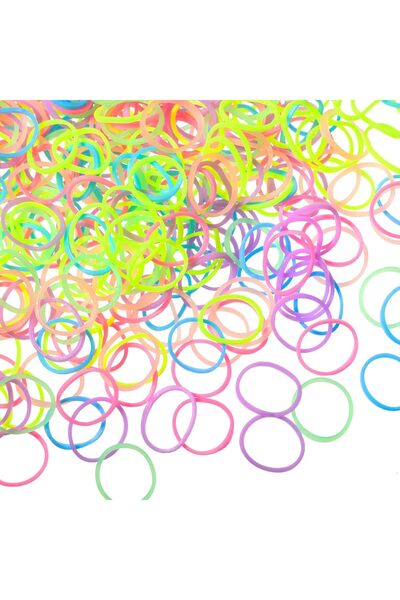 Hicarer 1000 Mini Rubber Bands Soft Elastic Bands for Kid Hair Braids Hair (F...