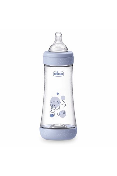 Chicco Biberon Perfect5 300ml, biofunctional, anti-colici, tetina silicon, fl...