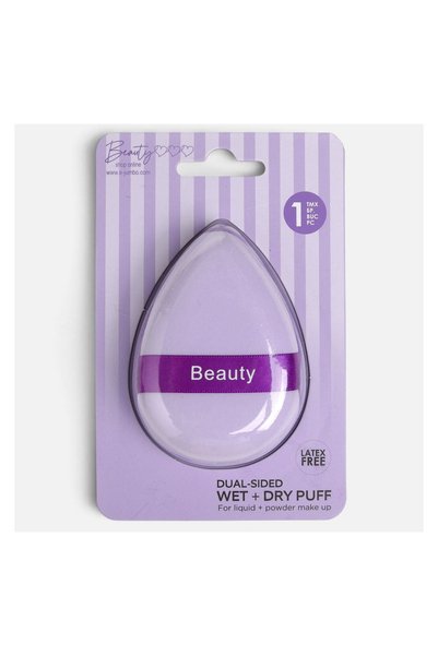 Beauty Burete pentru Pudră Mov cu 2 Fețe, Utilizare Umedă sau Uscată pentru A...