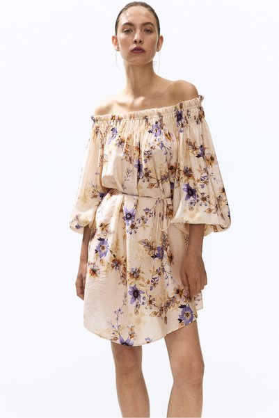 H&M Omuzları Açık Oversize Elbise