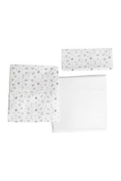 Chicco Set lenjerie din bumbac pentru patut Next2Me Forever, Conffeti, 0 luni+