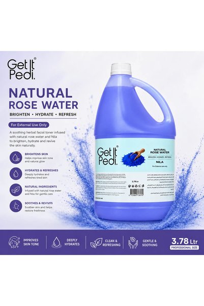 Get It Pedi Natural Rose Water Nila Facial Toner 3.78 L