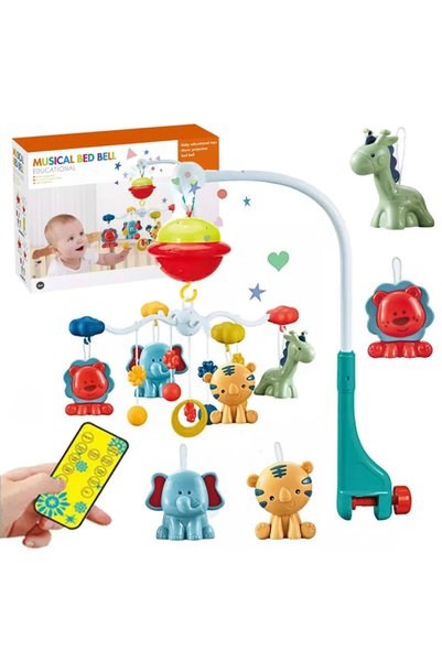 MalPlay Musical mobile with projector and remote control - Animals