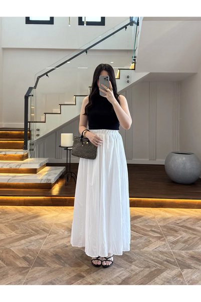 Lady Pixie Women's Cotton Lined Long Skirt