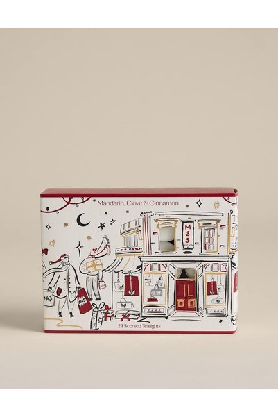 Marks & Spencer M&S MCC Lumânări tip tealight, amestec roșu