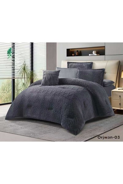 ALMIAAD Nefren Winter Royal Bedspread Modern Design Heavy Filling 7 Pieces 23...