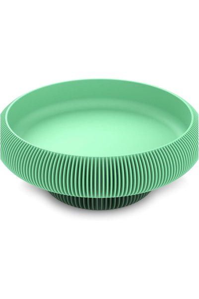 Generic Ribbed Bowl with Hidden Twist-Lock Container, Entryway Desk Vanity Or...