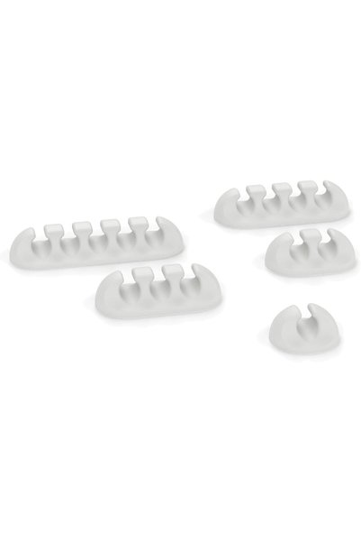 Generic Desk Cable Clips Set of 5, Pebble Cable Organiser with 1 to 5 Slots f...