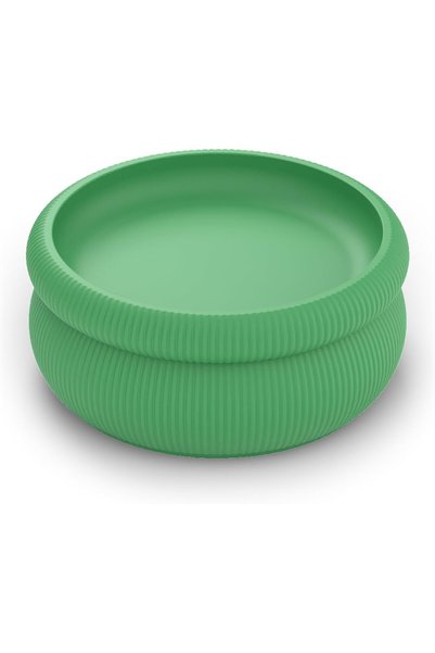Generic Round Stackable Desk Organiser with Tray and 2 Dividers, Ribbed Stora...