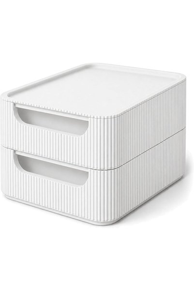 Generic Stackable 2-Drawer Desk Organizer, Makeup, Jewelry and Office Supplie...