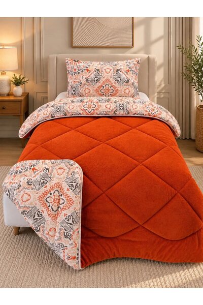 ETE HOMETEX ETEHOMETEX Single-Size Luxury Welsoft Fleece Duvet Set