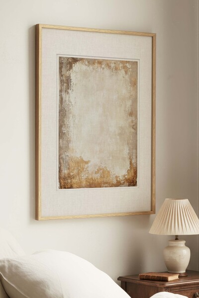 Zevahir Mobilya Dekorasyon 1 PIECE VINTAGE-THEMED ART PRINT WITH ANTIQUE-FINI...
