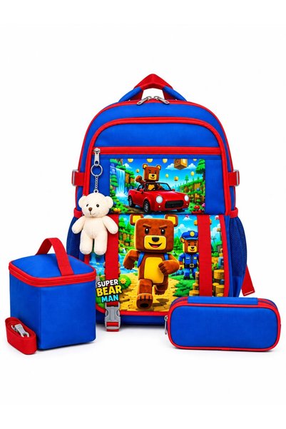 Çanta Sepetim Rucsac pentru școala primară Superbear cu accesorii pentru ursu...