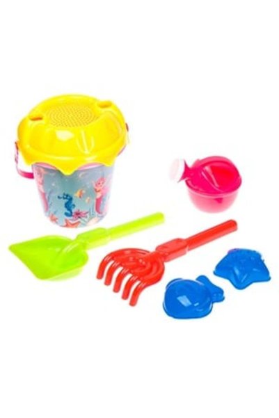 UNIC Mermaids Beach Bucket Ø16x13.5cm & 5 Accessories