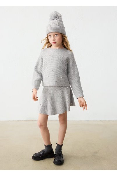 MAYORAL Girls' Sweater and Knit Skirt Set
