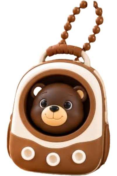 Generic Fidget Keychain, Press-Click Mini Backpack Charm with Cute Character,...
