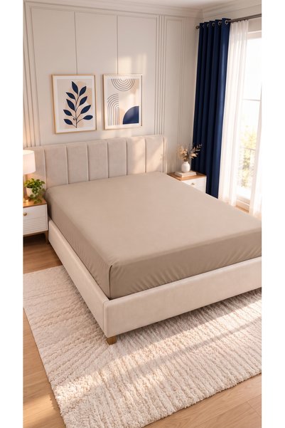 kesenegore 100% Cotton Double-Size Fitted Sheet, 160x200 cm - | Double | Extr...