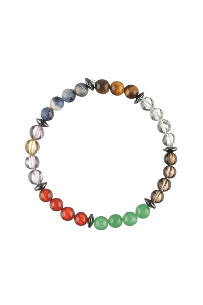 ALUULA Zawira Chakra Natural Stone Bracelet (6mm Sphere Cut)
