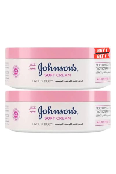 Johnson's Soft Cream for Face & Body 1+1 Free 200ml