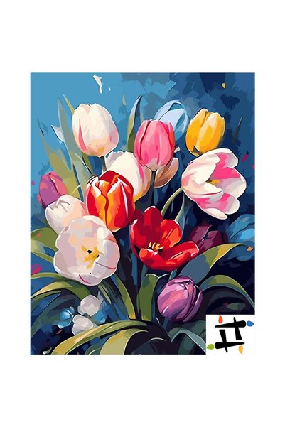 Painting-numbers Set pictura pe numere Culorile Primaverii 6476, panza pe ram...