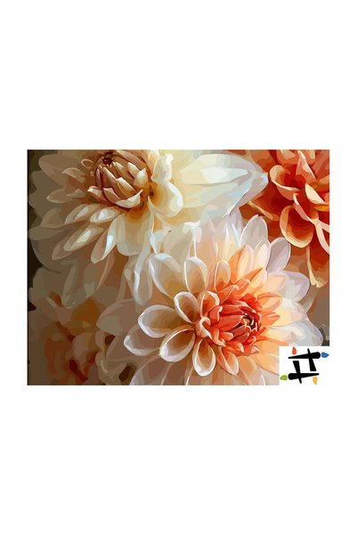 Painting-numbers Set pictura pe numere Caldura Daliilor 6551, panza pe rama l...