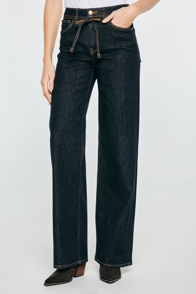 Big Star Blugi de damă wide leg bleumarin Atrea 667 W26 L32
