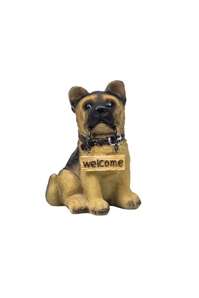 FOXMAG24 Resin garden decoration, dog model, 14cm height