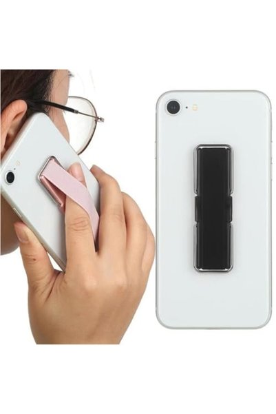 HeliosStar Üniversal Telefon Arkası El Parmak Tutucu Standlı Cep Telefonu Tutacağı - AL4937 (Kırmızı)