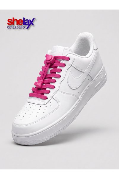 SHELAX Flat-Spring Clip-Lock Smart Shoelace - Pink