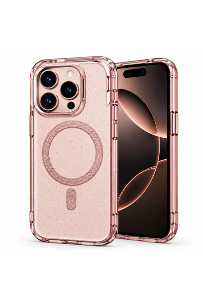 Microsonic SparkMag Luxe Rose Case Compatible with the Apple iPhone 16 Pro Max