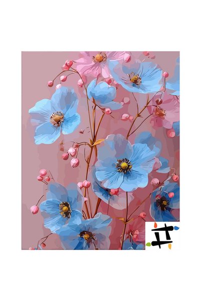Painting-numbers Set pictura pe numere Dansul macilor de safir 6600, panza pe...