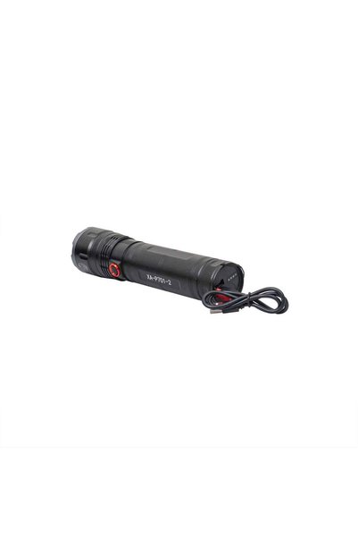 FOXMAG24 Lanternă LED portabilă, 5 moduri de intensitate, încărcare USB, 22x5...