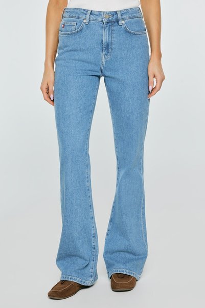 Big Star Blugi damă bootcut albaștri Chiara 144 W28 L30