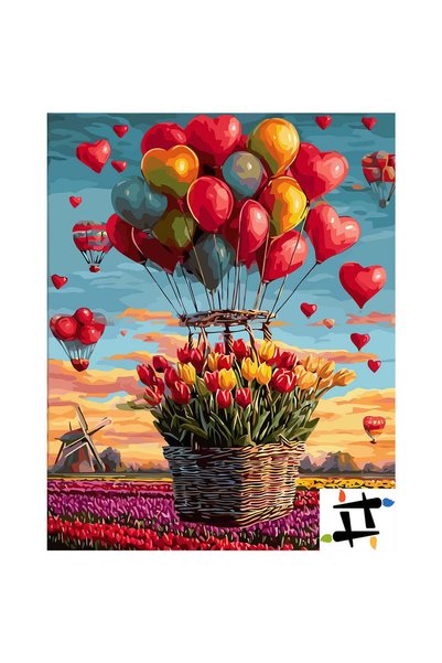 Painting-numbers Set pictura pe numere Vis Olandez 6664, panza pe rama lemn, ...