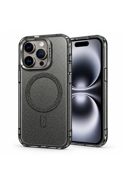 Microsonic SparkMag Luxe Black Case Compatible with the Apple iPhone 15 Pro Max