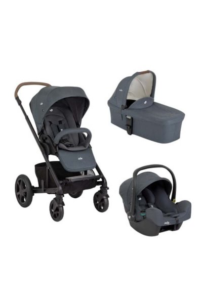 Joie Cărucior multifuncțional 3-în-1 pentru bebeluși Chrome Dlx Moonlight (Că...