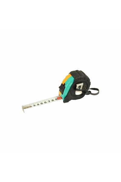 FOXMAG24 rubber-coated tape measure, 5m, 25mm, yellow with black