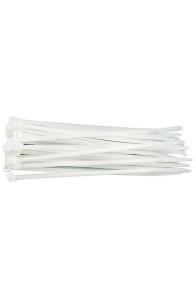 Generic SET 10 PUNGI COLIER PLASTIC 2.5*150 ALBE (1000 BUC)