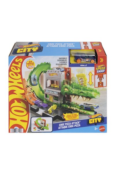 HOT WHEELS CITY PISTA INAMICILOR ATACUL CROC PIZZA