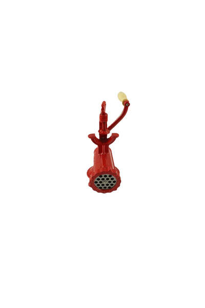 FOXMAG24 Meat Grinder No. 10, Solid Steel, Wooden Handle