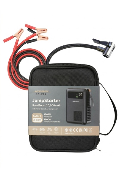 Generic Jeebel Solver (JE-B370) 3-in-1 Smart Car Emergency Device and Tire In...